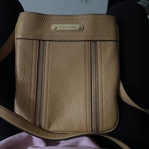 Michael Kors Camel Leather Crossbody Bag